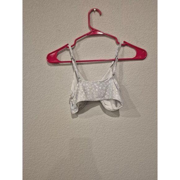 Nordstrom Little Girls Floral Tie Front Fully lined Bikini Set Size 10 White - Picture 3 of 7